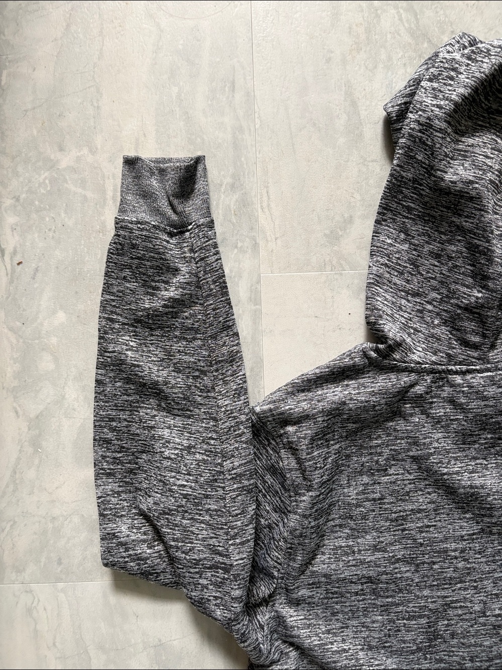 NBA Gray Heather Pullover Hoodie white NBA logo front long sleeve front pocket - Picture 10 of 14
